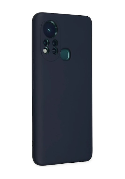 İnfinix Hot 11s Uyumlu Kılıf Nano İçi Kadife Silikon - Lacivert