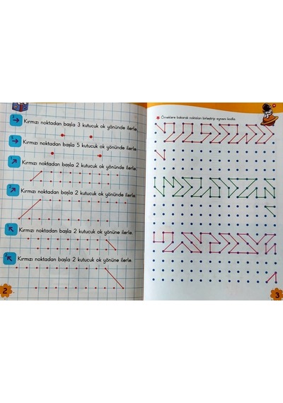 4 - 7 Yaş Matematik Kodlama ve Çizgi Çalışmaları Seti 15 Kitap