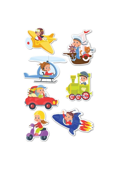 Baby Puzzle Hayvanlar- Baby Puzzle Taşıtlar 2li Set