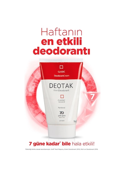 Deotak Krem Deodorant 35ml Classic Normal Cilt 4 Lü Set