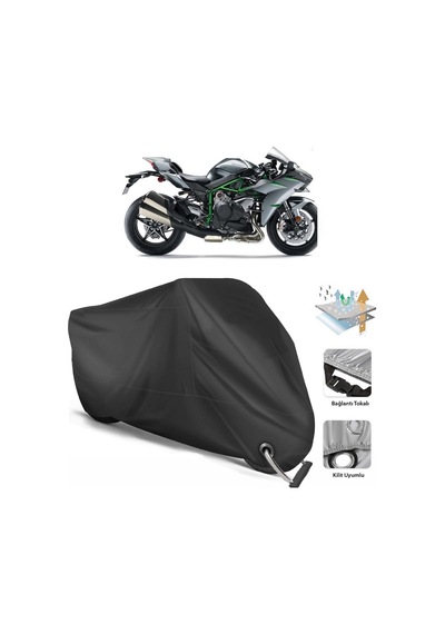 Kawasaki Ninja H2 Carbon Motor Branda(Kilit Uyumlu-Siyah (457269927)