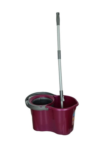 Spin Mop Temizlik Seti 360 Derece Döner Başlıklı Kova+mop+paspas+sap Karışık Renk Renkli