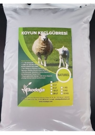Koyun Gübresi 10 KG Yanmış Elenmiş Koyun Gübresi Keçi Gübresi Doğal Gübre Hayvan Gübresi
