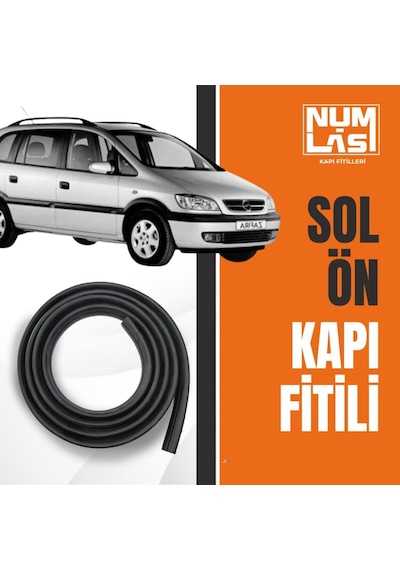 Opel Zafira A 1999-2005 Sol Ön Kapı Fitili-a Kalite-numlas-nm3966