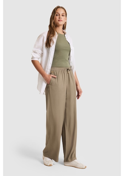U.s. Polo Assn. Kadın Haki Pantolon Kanvas-chino 50325543-vr027