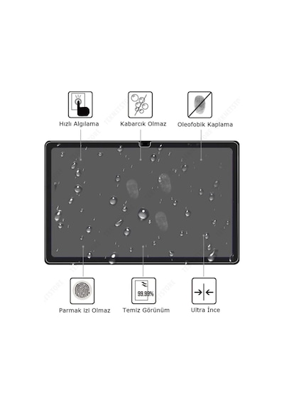 Samsung Galaxy Tab A 10.1 T510 2019 Uyumlu Nano Kırılmaz Ekran Koruyucu Şeffaf Cam Koruyucu Kılıf