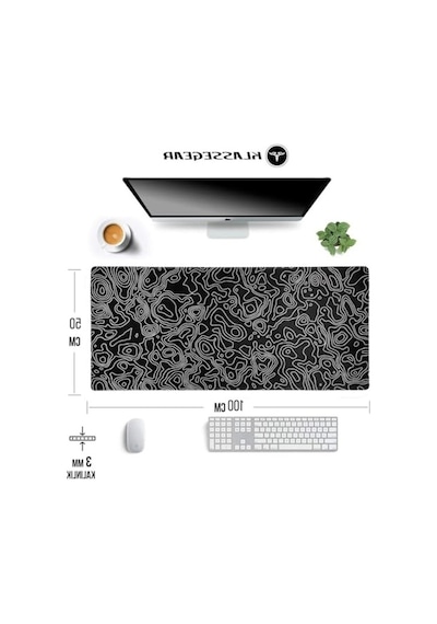 100x50 Cm Boyutunda Dikişli Kenarlı Gaming Mouse Pad
