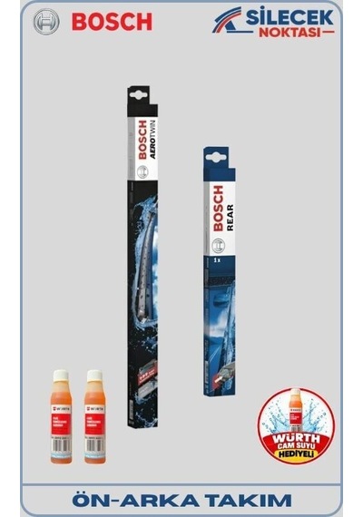 Seat Leon 2006-2008 Ön-arka Silecek Bosch Cam Suyu li