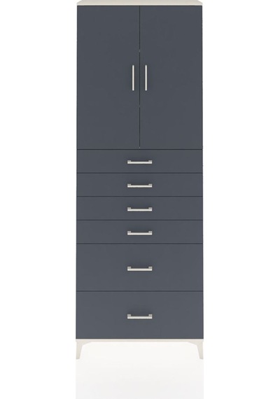 Arges Dolap 3 Raflı 6 Çekmeceli 2 Kapaklı 88x30x243 Aytaşı-an... Aytaşı