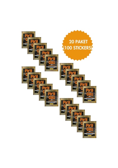 Toyika Panini Lisanslı World Class 2024 Koleksiyon 20 Paket 100 Stickers Çıkartma