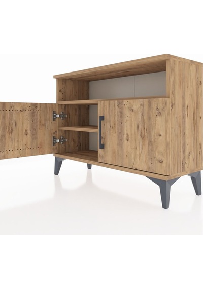 Arges Şifonyer 2 Raflı 2 Kapaklı 88x30x64 Çam-çam Çam