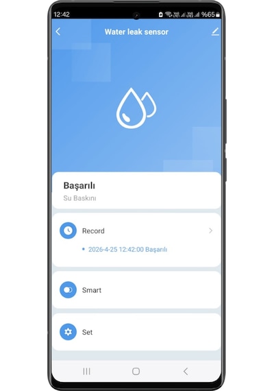 Wifi Harici Problu Su Baskını Sensörü Tuya, Smart Life Uyumlu