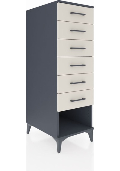 Kronos Dolap 6 Çekmeceli 44x59x134 Antrasit-aytaşı Antrasit Kronos Dolap 6 Çekmeceli 44x59x134 Antrasit-aytaşı Antrasit