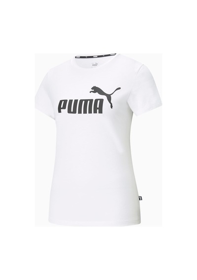 Puma Essentials Logo Kadın Tişört Beyaz