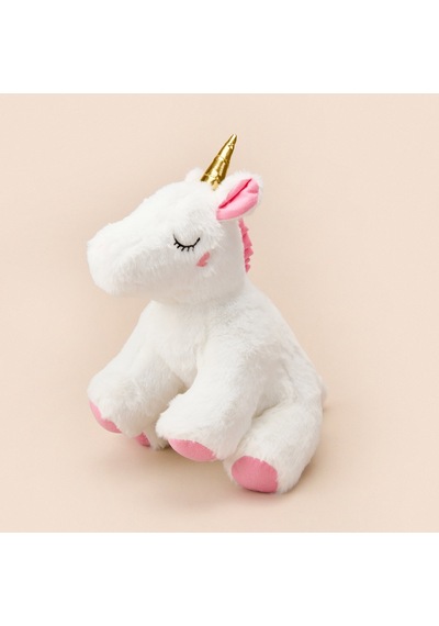 Soft Unicorn Figürlü Yastık - Beyaz - 25x32 Cm