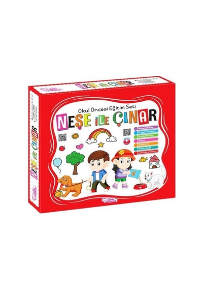 Neşe ile Çınar Okul Öncesi Eğitim Seti - 5 Kitap Takım- Pembe Patikler