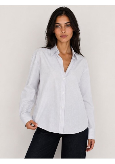 Loft Loose Fit Kadın Gömlek U.kol Lf2044844 Q1.v1 Lacivert