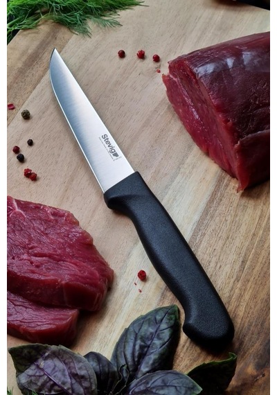 Stevig Solid Sebze Ve Mutfak Bıçağı Siyah 12,5 Cm St-400.003 Siyah
