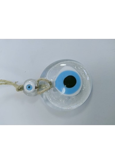 Saydam Cam Nazar Boncuğu El Yapımı Duvar Dekoru Hediyelik Eşya
