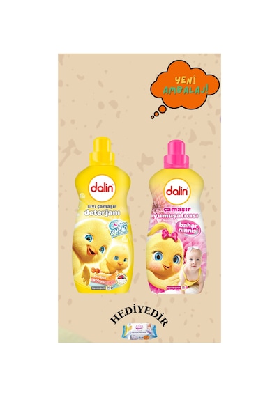 Deterjan 1500 Ml 3 Adet Yumuşatıcı 1500 Ml 3 Adet Yeni Ambalaj