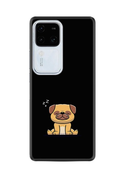 Vivo V30 Kılıf Desenli Silikon Platinium Series Uyuyan Köpek 1875