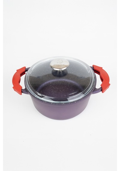 Masterchef Aluminyum Döküm Derin Tencere 24 Cm Mor