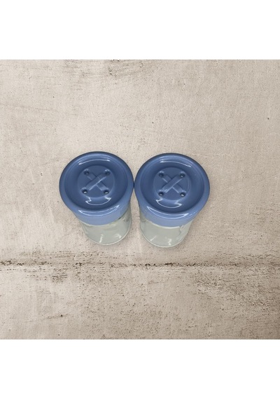 2 Adet Cam Tuzluk Plastik Kapaklı Kutuludur 75cc Diğer
