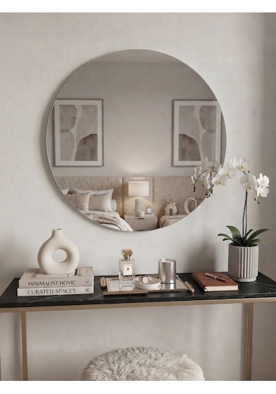 Çerçevesiz Yuvarlak Ayna 80Cm