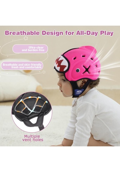 Mambobaby Bebek Koruma Başlığı - Köpekbalığı, Pembe