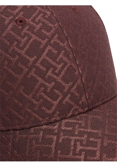 Tommy Hilfiger Th Monogram Cap Kadın Kırmızı Şapka - Aw0aw18058