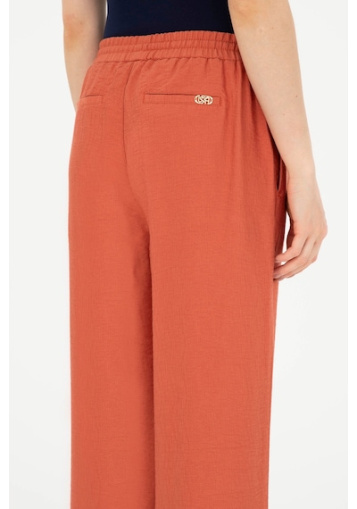 U.S. Polo Assn. Kadın Pudra Kanvas Pantolon 50281147-VR042
