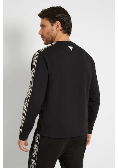 Guess Erkek Önde Logolu Sweatshirt Siyah