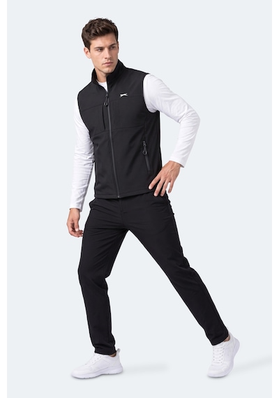 Slazenger Cruıser I Erkek Softshell Siyah Yelek