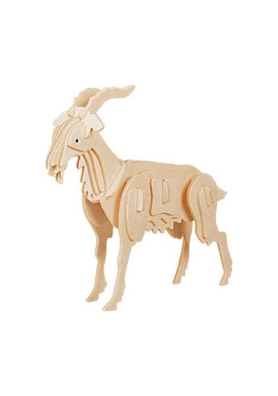 3D Ahşap Puzzle -  Keçi