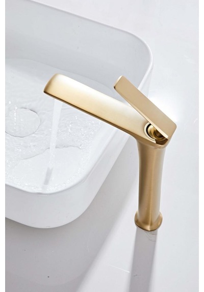 Forma Uzun Lavabo Bataryası Mat Pırınc-altın Mat Pirinç Altın