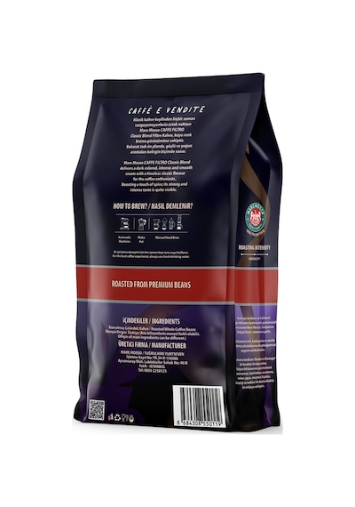 Caffe Filtro Clasico Filtre Ve Espresso 2x250 Gr. Çekirdek Veya Öğütülmüş Kahve Çekirdek Kahve