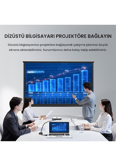 Veggieg Vga To Hdmı Full Hd 1080p 60hz Aux Ses Destekli Usb Beslemeli Çevirici Dönüştürücü Adaptör