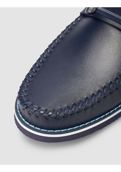 Cabani Miramar %100 Hakiki Deri Lacivert Erkek Loafer