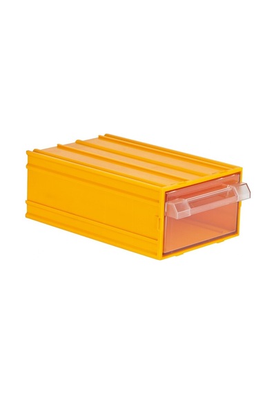 Mano K-35 Plastik Çekmeceli Kutu, Sarı 110 Mm X 170 Mm X 65 Mm - 5 Adet Çok Renkli
