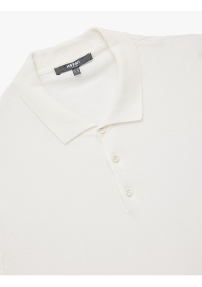 Koton Regular Fit Düğmeli Polo Yaka Pamuklu Kısa Kollu Triko Tişört Beyaz 6wam70043ht Beyaz Koton Regular Fit Düğmeli Polo Yaka Pamuklu Kısa Kollu Triko Tişört Beyaz 6wam70043ht Beyaz