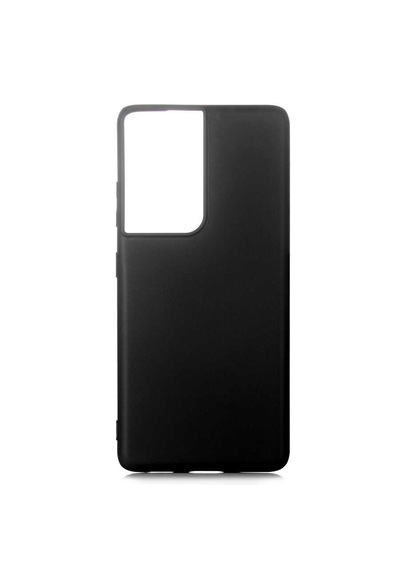 Samsung Galaxy S21 Ultra Kılıf Zore Premier Silikon Kapak - Siyah Black