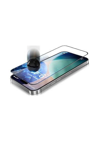 Buff Apple Uyumlu   iPhone 17/17 Pro/16 Pro 5d Glass Easyfit 2 Adet Ekran Koruyucu