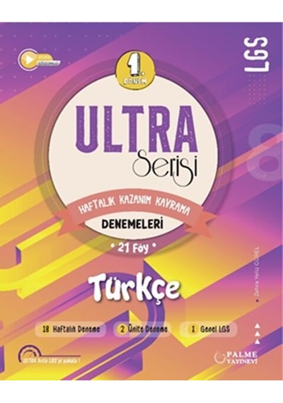 Palme ULTRA Serisi LGS 1. Dönem Türkçe Denemeleri