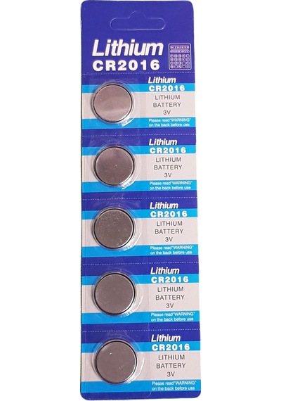 CR2016 3V Lithium Düğme Pil 5'li