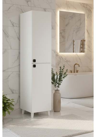 Bari Çok Amaçlı Depolama Dolabı Banyo Dolabı Erzak Dolabı Mutfak Organizeri Kapaklı Raflı Dolap Beyaz Bari Çok Amaçlı Depolama Dolabı Banyo Dolabı Erzak Dolabı Mutfak Organizeri Kapaklı Raflı Dolap Beyaz