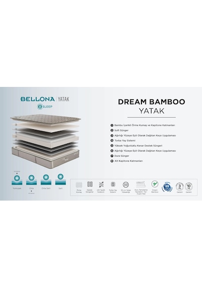 Bellona Dream Bamboo Yatak 160 x 200