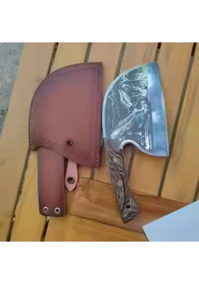 Alpargos Kartal Desenli Almazan Şef Satırı Inox