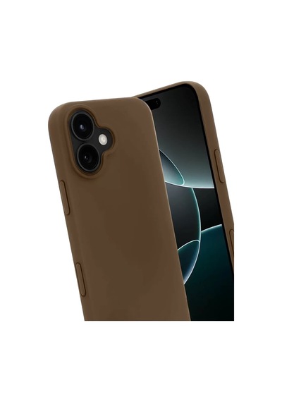 Newface Apple İphone 17 First Silikon - Kahverengi