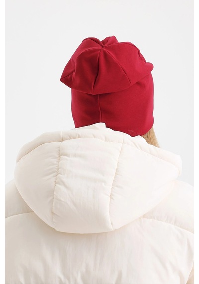 Butikgiz Termal %100 Pamuklu Soft 2 Stil 1 Arada Bere Premium Cuts Serisi Bordo