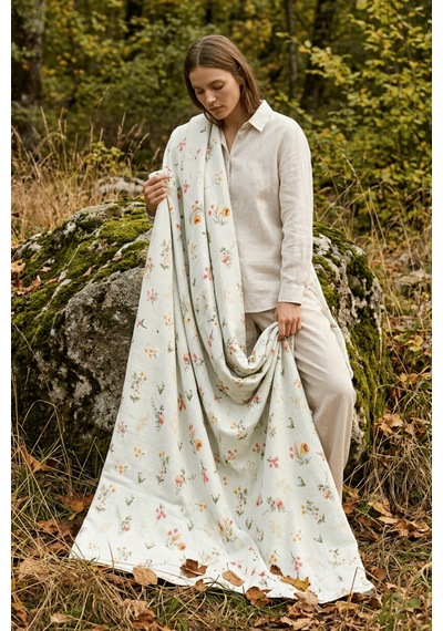 La Notte Flower Garden Tek Kişilik 3 Parça Pike Takımı 160x230 + 100x200 + 50x70 Cm Çok Renkli